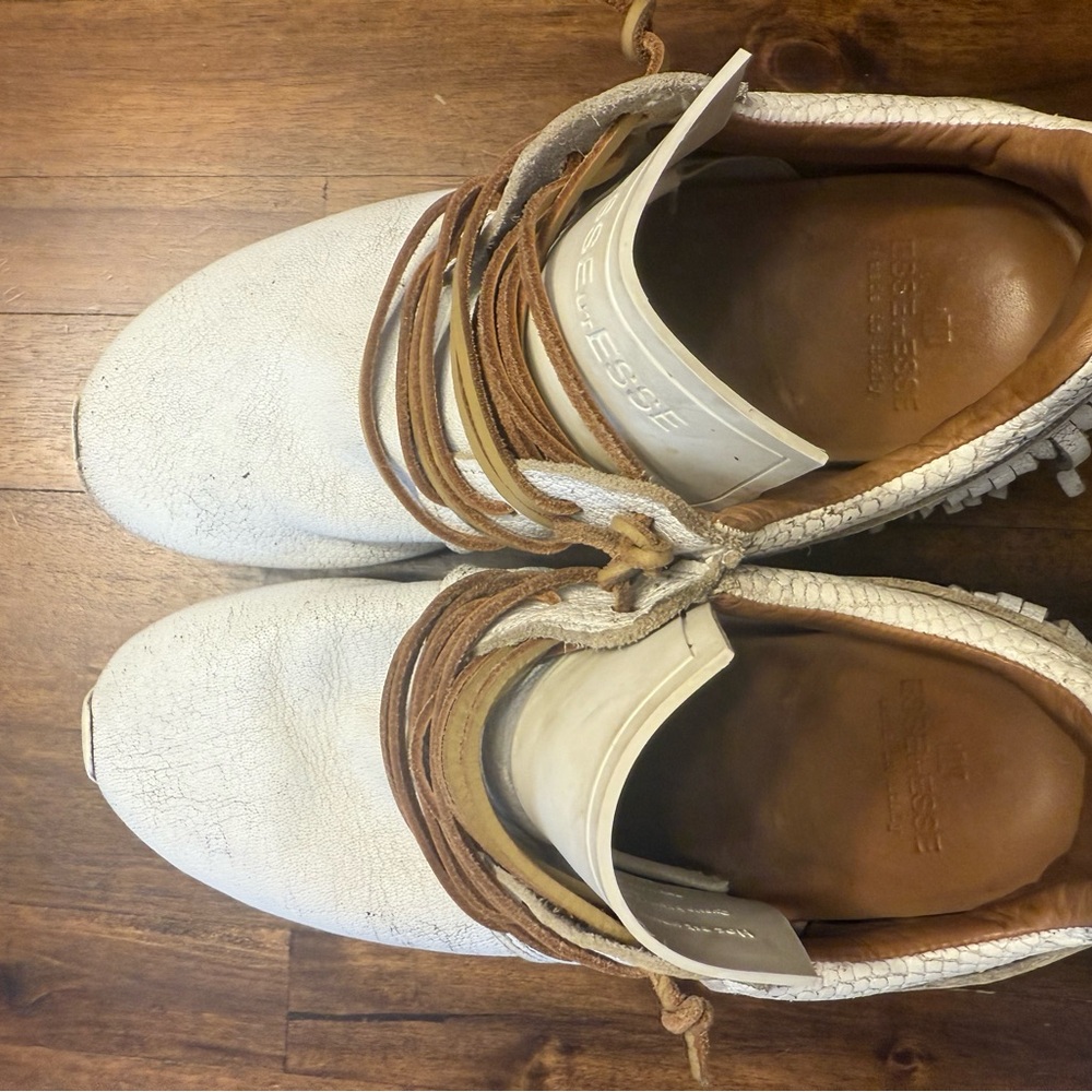 White and Tan Women's Shoes